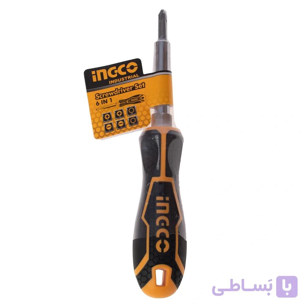 پیچ گوشتی 6 کاره اینکو مدل AKISD0608 — تصویر 1