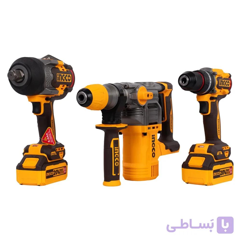 مجموعه ۳ عددی ابزار شارژی اینکو مدل COSLI241291 — تصویر 1