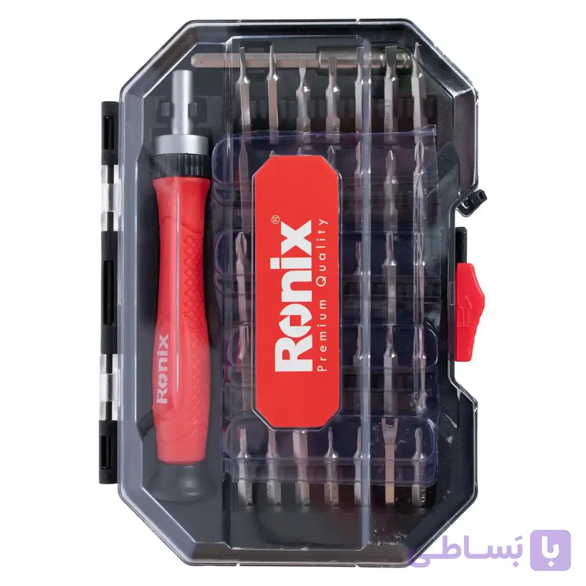مجموعه 37 عددی پیچ گوشتی جغجغه ای ساعتی RH-2719 — تصویر 1