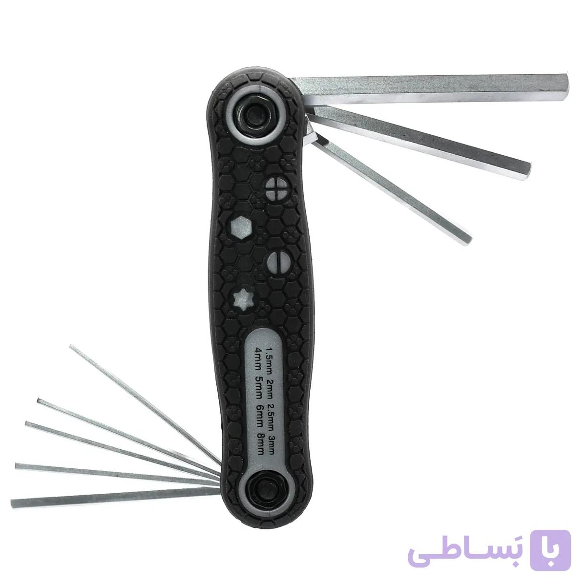 مجموعه 8 عددی آچار آلن تاشو نووا مدل NTK1141 — تصویر 1