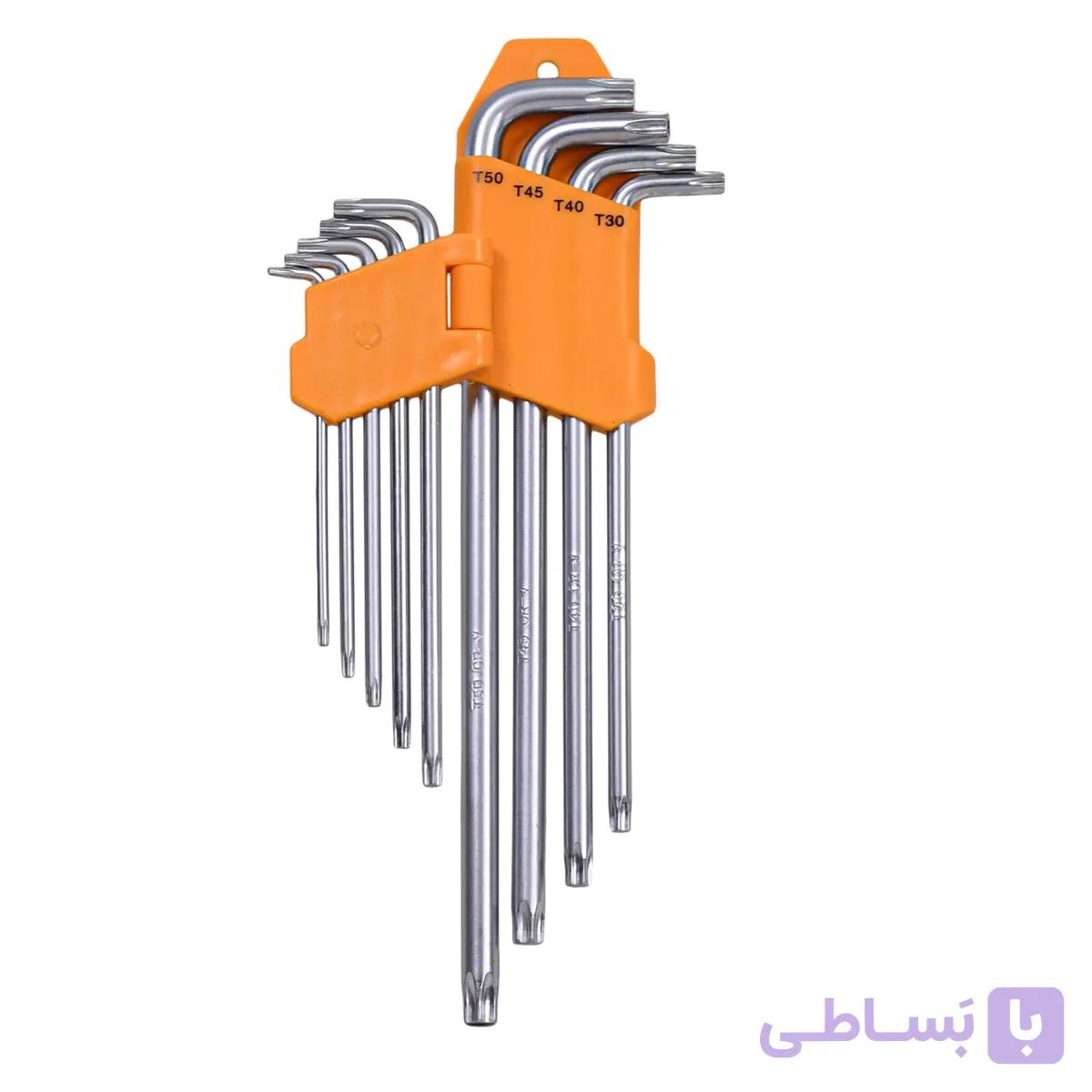 مجموعه 9 عددی آچار آلن ستاره‌ای اینکو مدل HHK13092