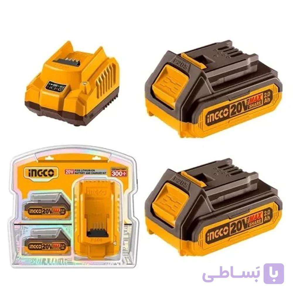 مجموعه 2 عددی باتری شارژی 20 ولت اینکو مدل COSLI240312