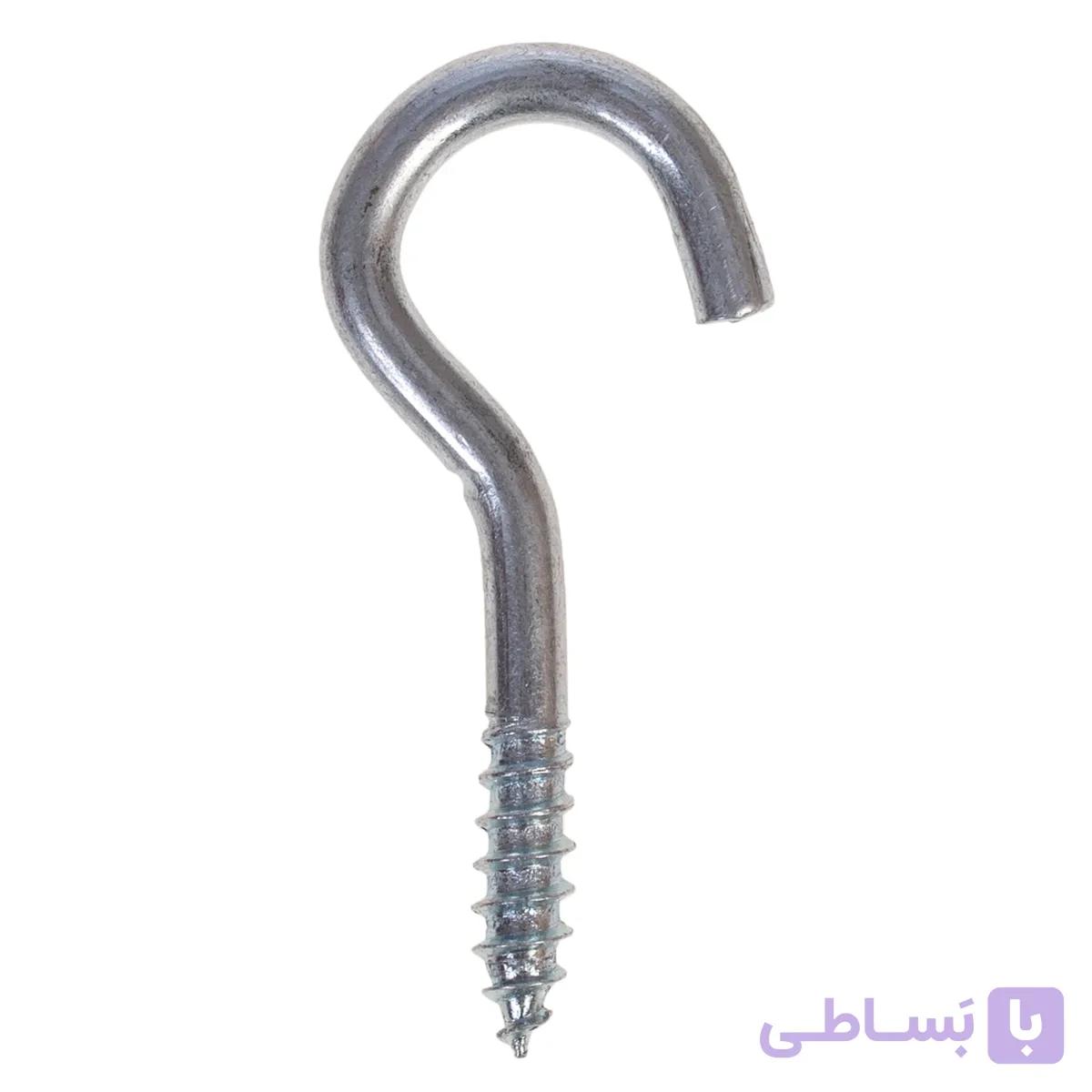 قلاب رزوه سوالی باز سایز 2 × 6 — تصویر 1