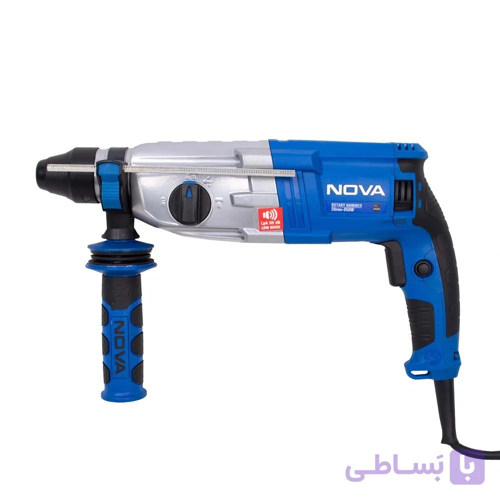 دریل بتن کن 850 وات نووا مدل 2428 — تصویر 1