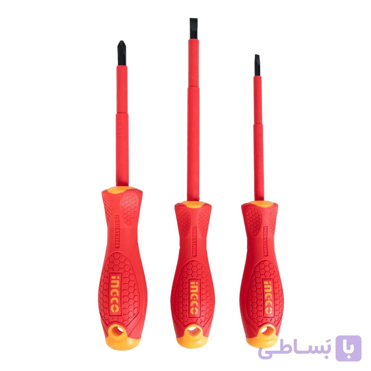 مجموعه 3 عددی پیچ گوشتی عایق برق اینکو مدل HKISD0308 — تصویر 1
