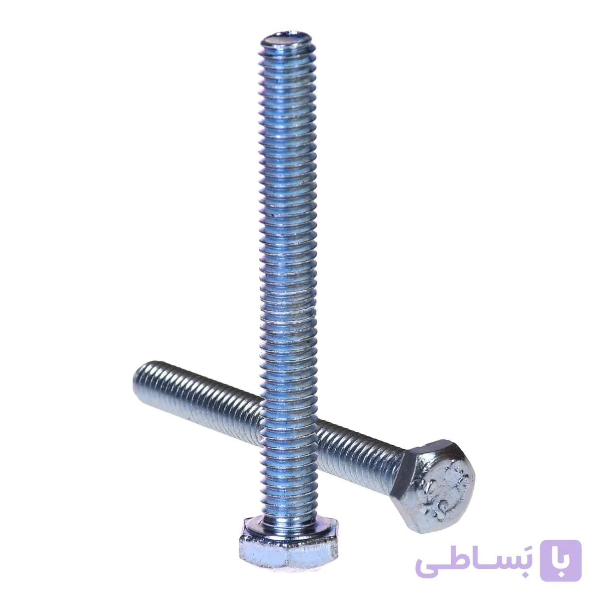 پیچ آچار خور سفید سایز 80×6 — تصویر 1