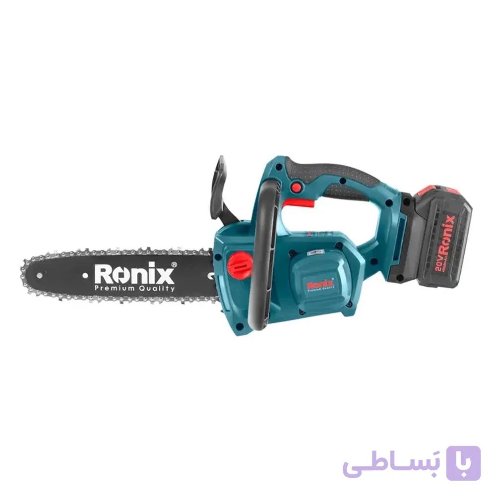 اره زنجیری شارژی 20 ولت رونیکس مدل 8600 — تصویر 1