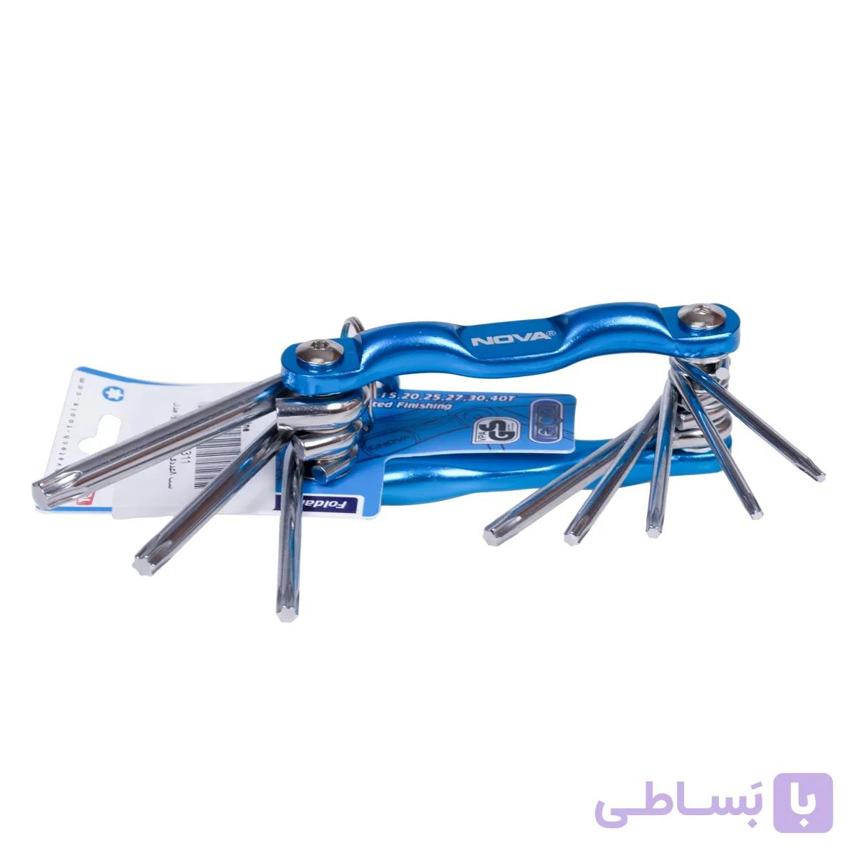 مجموعه 8 عددی آچار آلن ستاره ای نووا مدل NTK 1008 — تصویر 1