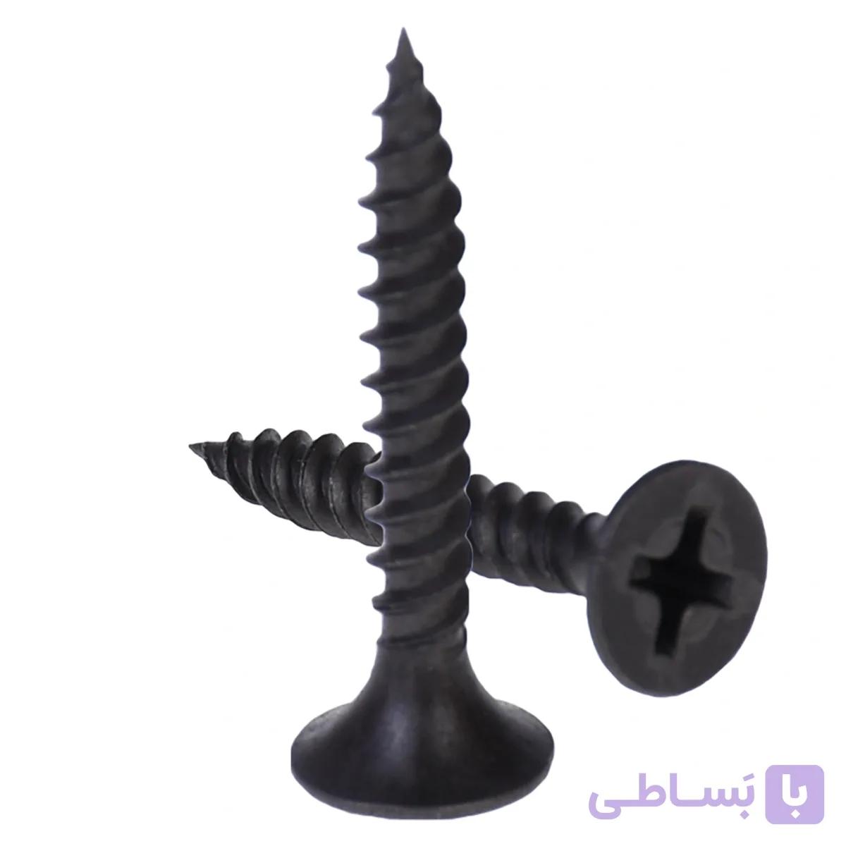 پیچ کناف ساده مشکی 25 × 3.5 — تصویر 1
