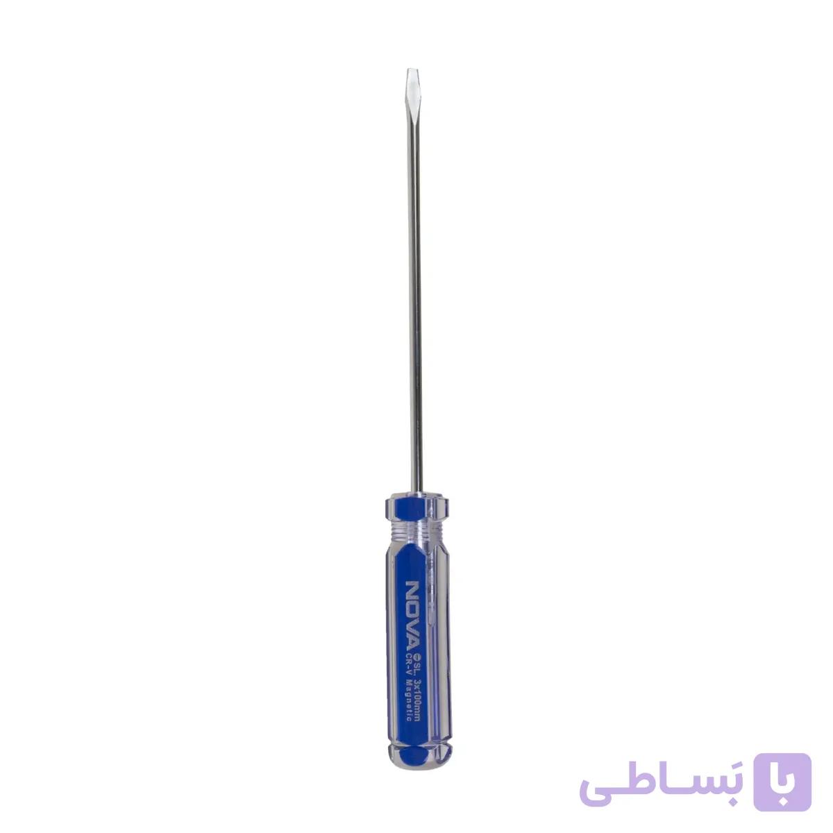 پیچ گوشتی دوسو نووا مدل 1112 سایز 100×3 میلی متر — تصویر 1