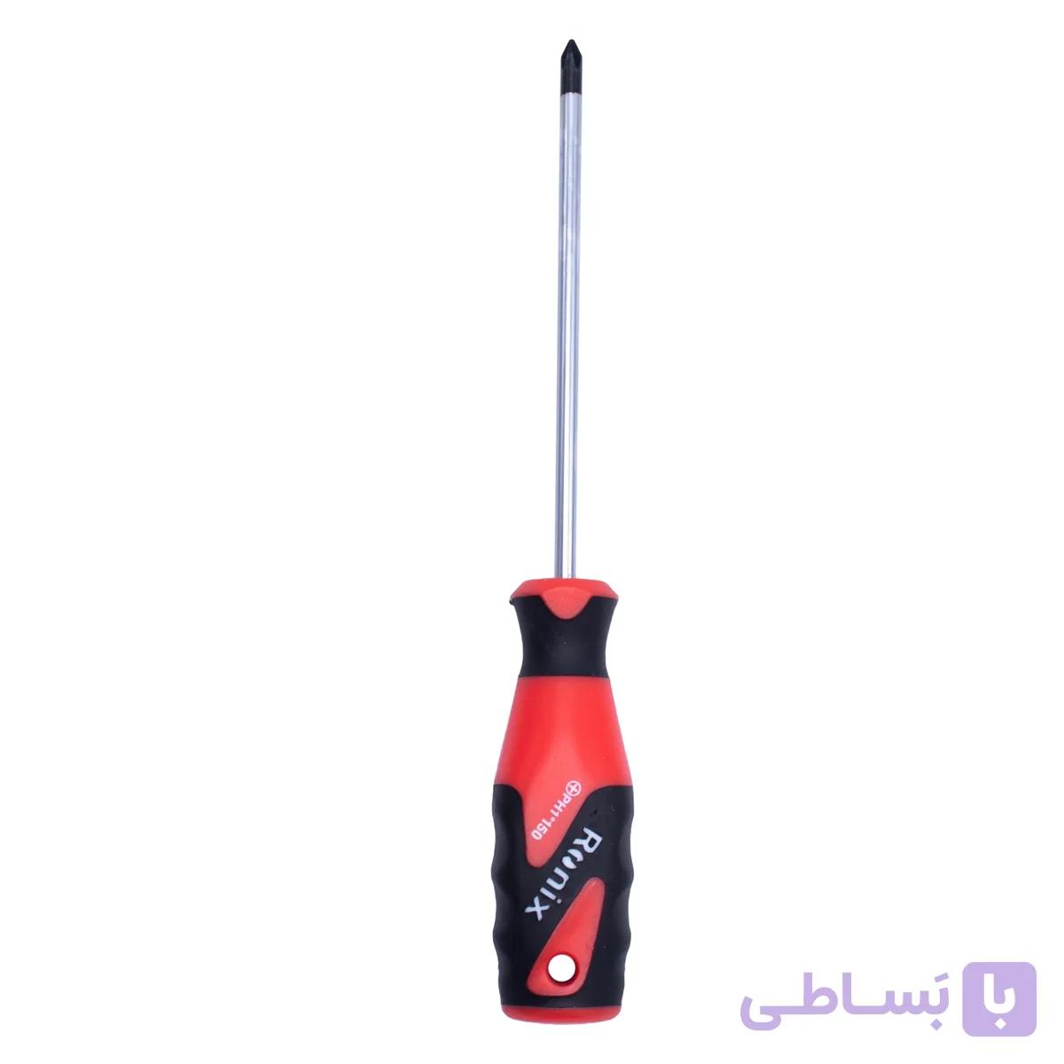 پیچ گوشتی چهارسو دسته TPR رونیکس مدل RH-2868 سایز 150×6 میلی متر — تصویر 1