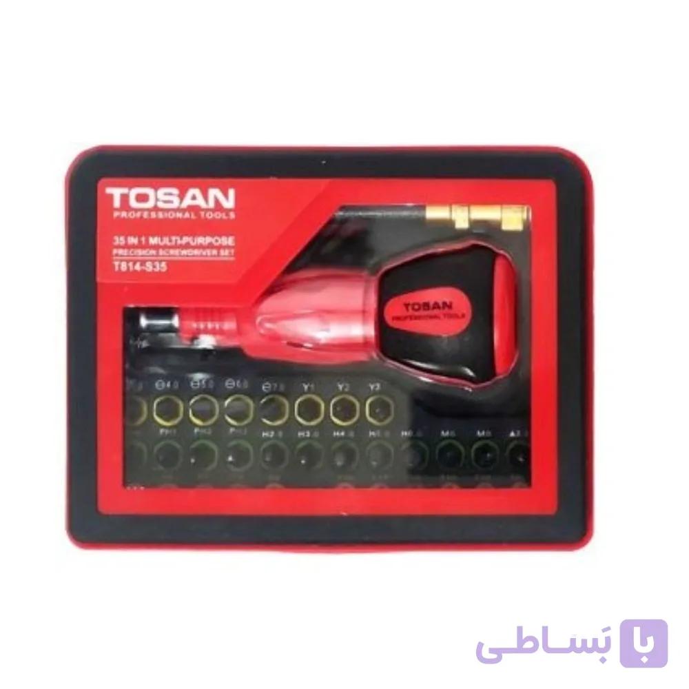 مجموعه 35 عددی سری پيچ گوشتی توسن مدل T814-S35 — تصویر 1