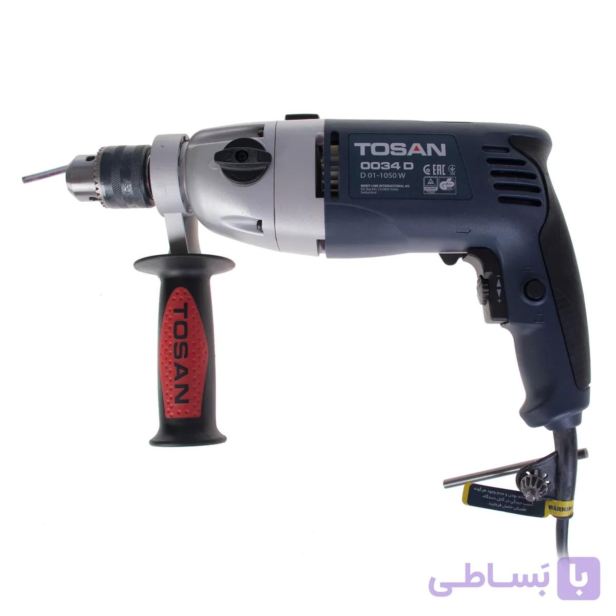 دریل گیربکسی 1050 وات توسن مدل 0034DBX — تصویر 1