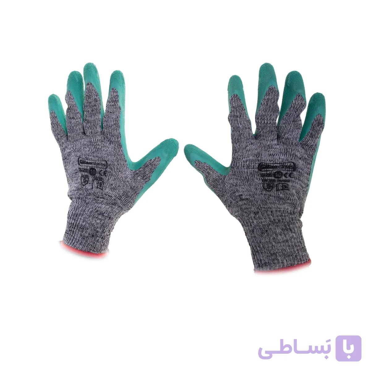 دستکش ایمنی ضد برش گیلان مدل سری يک رنگ سبز سايز XL — تصویر 1