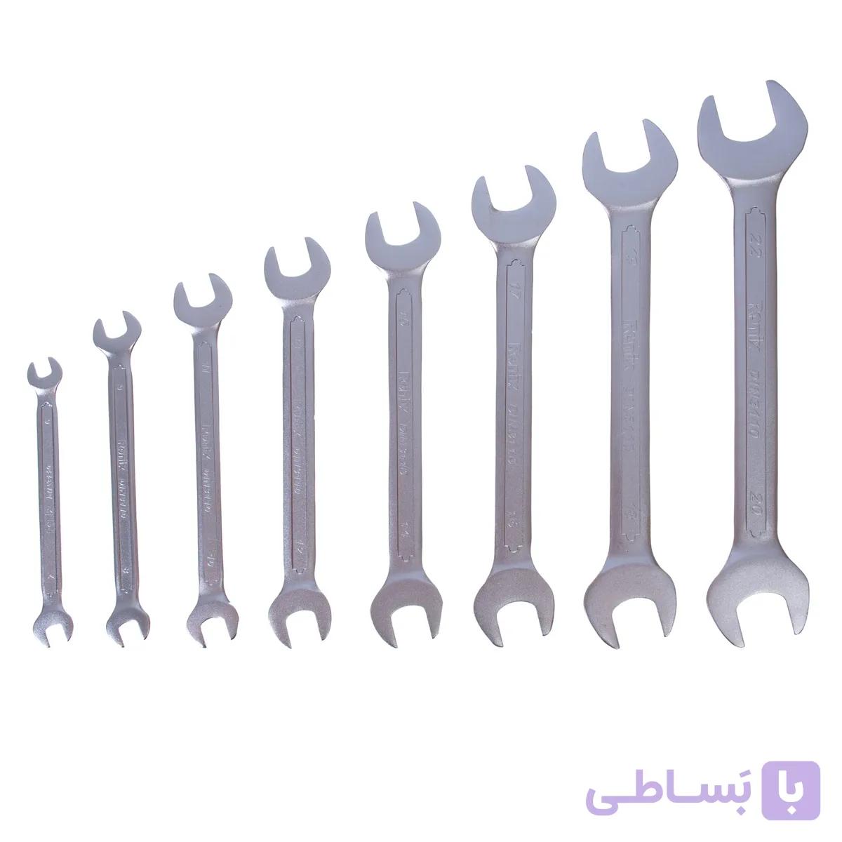 مجموعه 12 عددی آچار دو سر تخت رونیکس مدل RH-2202 — تصویر 1