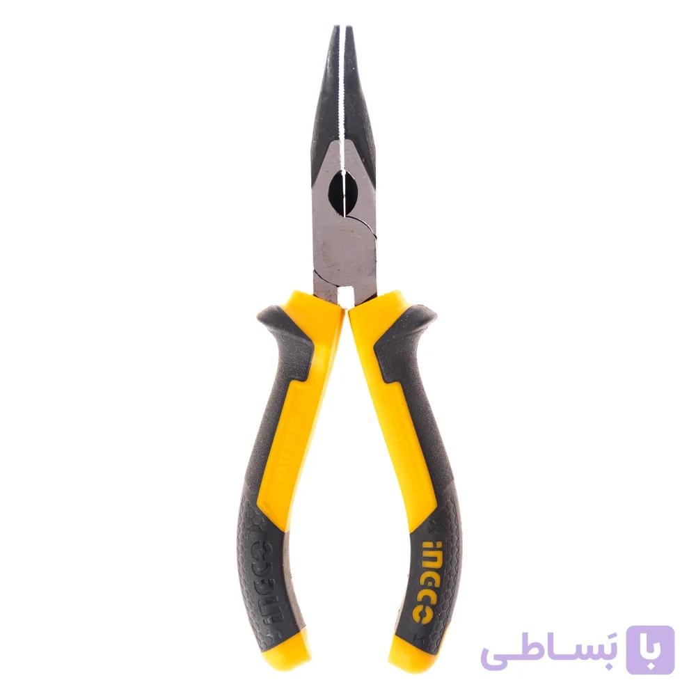 انبر دم باریک سر کج اینکو مدل HBNP08168 سایز 6 اینچ — تصویر 1
