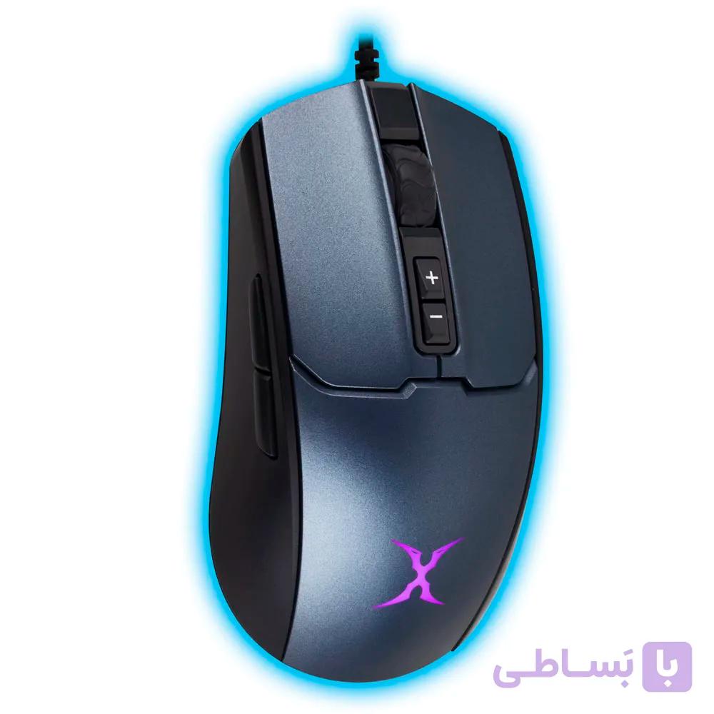موس مخصوص بازی فاکس ایکس ری مدل FXR-SM-76 BLUE MOON — تصویر 1