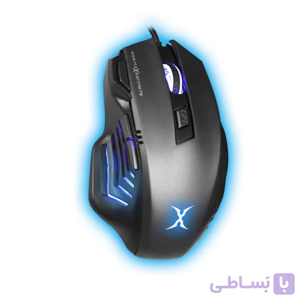 موس مخصوص بازی فاکس ایکس ری مدل FXR-SM-68 GREY WING — تصویر 1