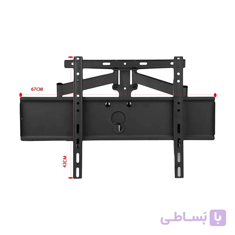 پایه دیواری تلویزیون LCDARM مدل TWM 510 + plus مشکی 2 میل — تصویر 1
