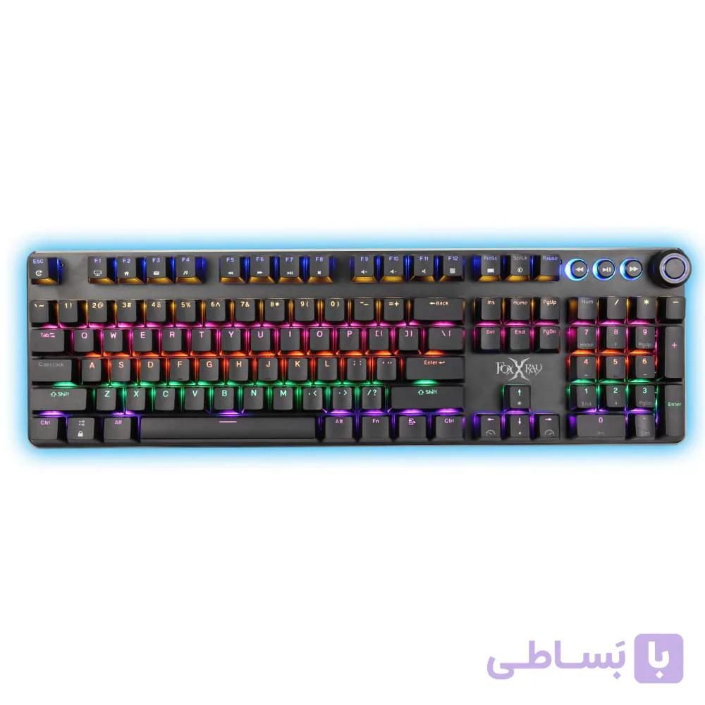 کیبورد گیمینگ مخصوص بازی فاکس ایکس ری مدل FXR-HKM-61 SPIN — تصویر 1
