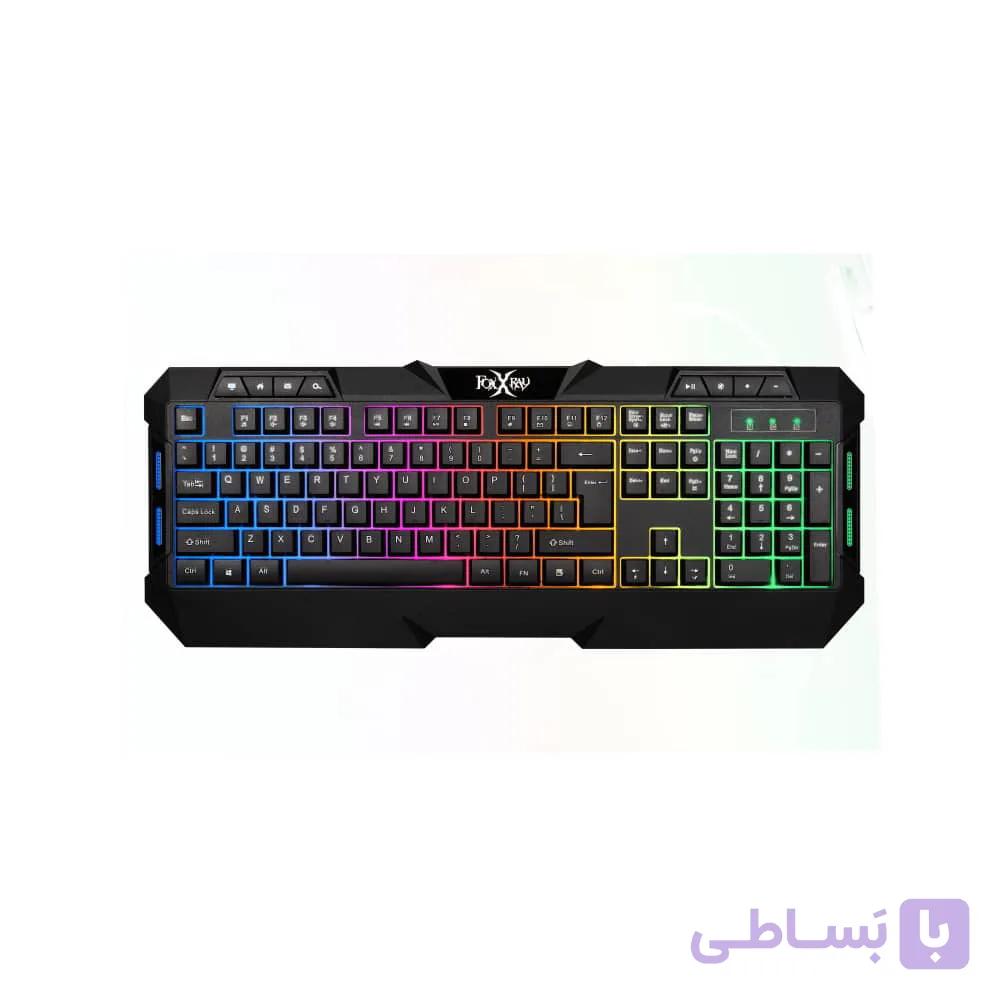 کیبورد گیمینگ مخصوص بازی فاکس ایکس ری مدل FXR-BKL-63 SLASH — تصویر 1