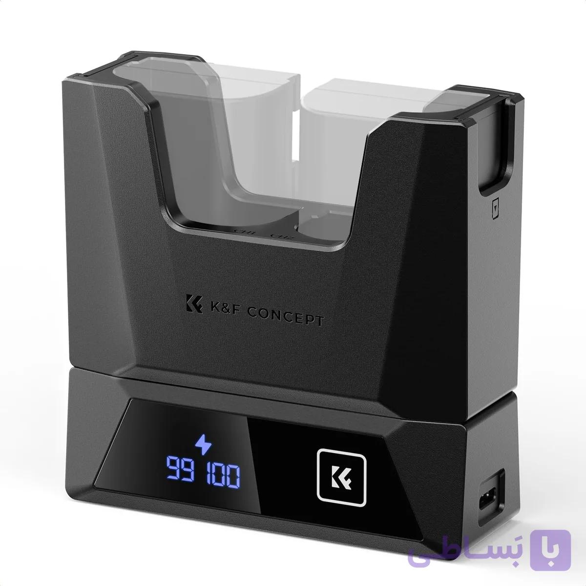 شارژر دوتایی K&amp;F CONCEPT NP-FZ100 با شارژ سریع 18 وات PD و نمایشگر دیجیتال — تصویر 1