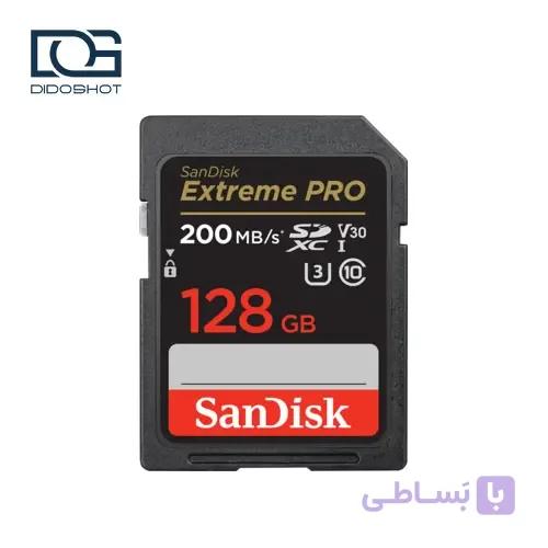 کارت حافظه SanDisk Extreme PRO 128GB SDXC 200MB/s V30