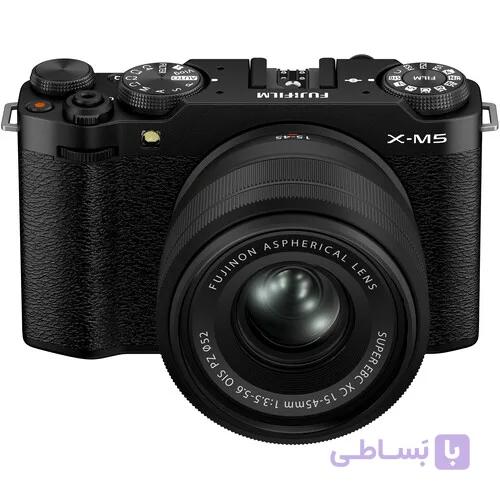 FUJIFILM X-M5 Mirrorless Camera with XC 15-45mm f/3.5-5.6 Lens (Black) — تصویر 1