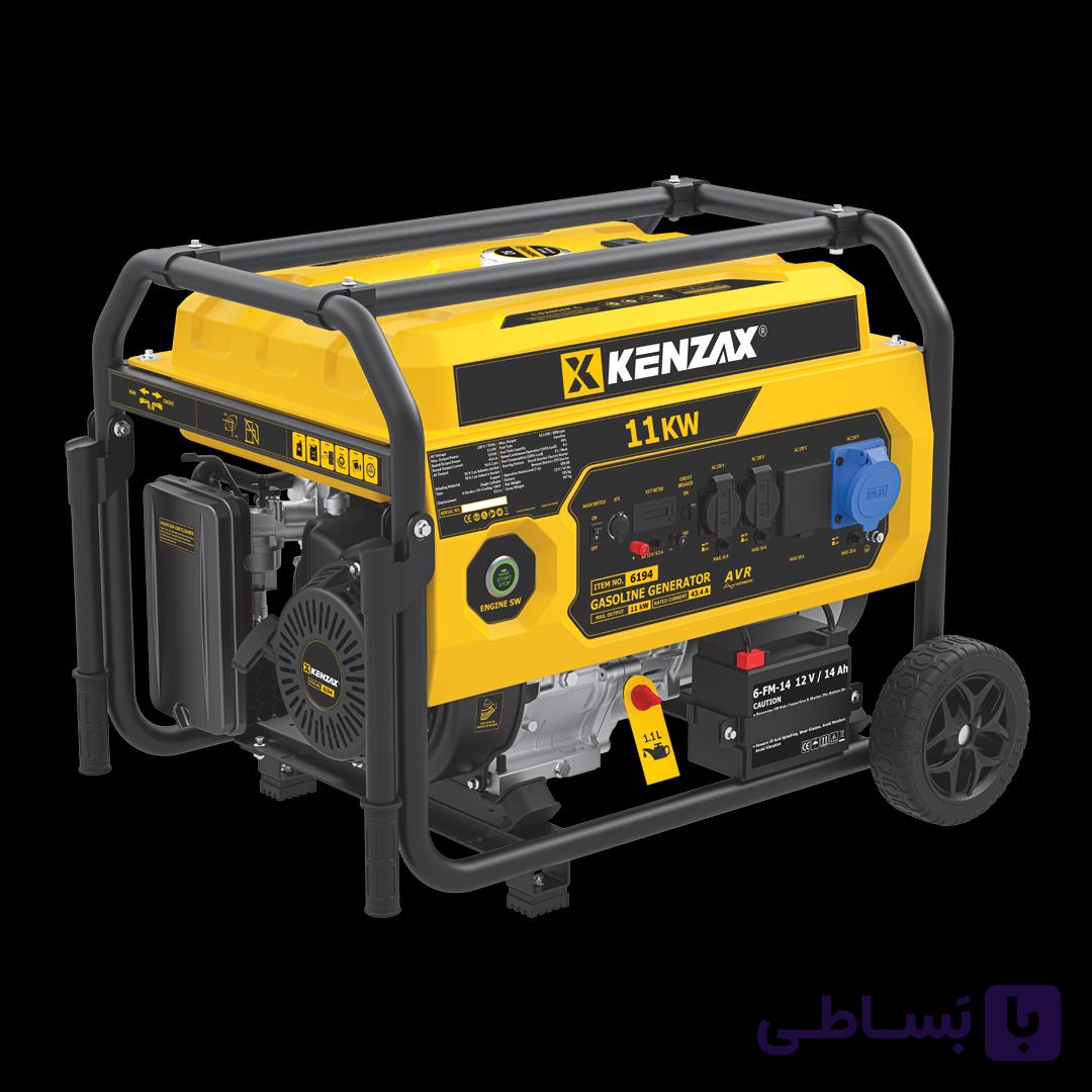 موتور برق 11000 وات استارتی ریموت‌دار با پورت ATS چرخ‌دار کنزاکس مدل 6194