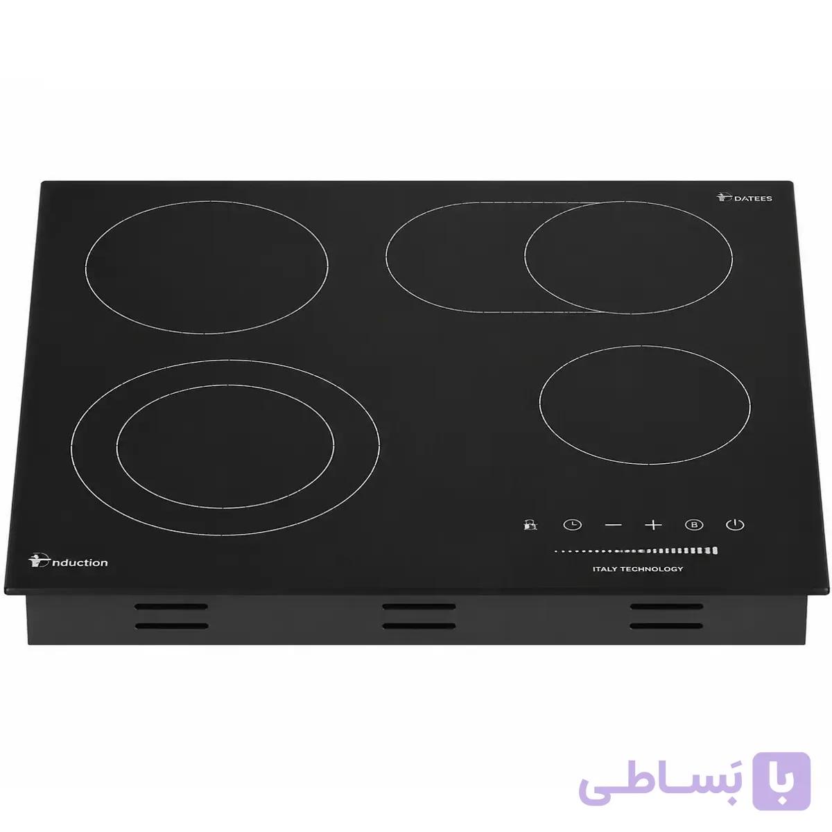 اجاق برقی صفحه ای شیشه ای المنتی داتیس قطعات ایرانی مدل DGE 453 — تصویر 1