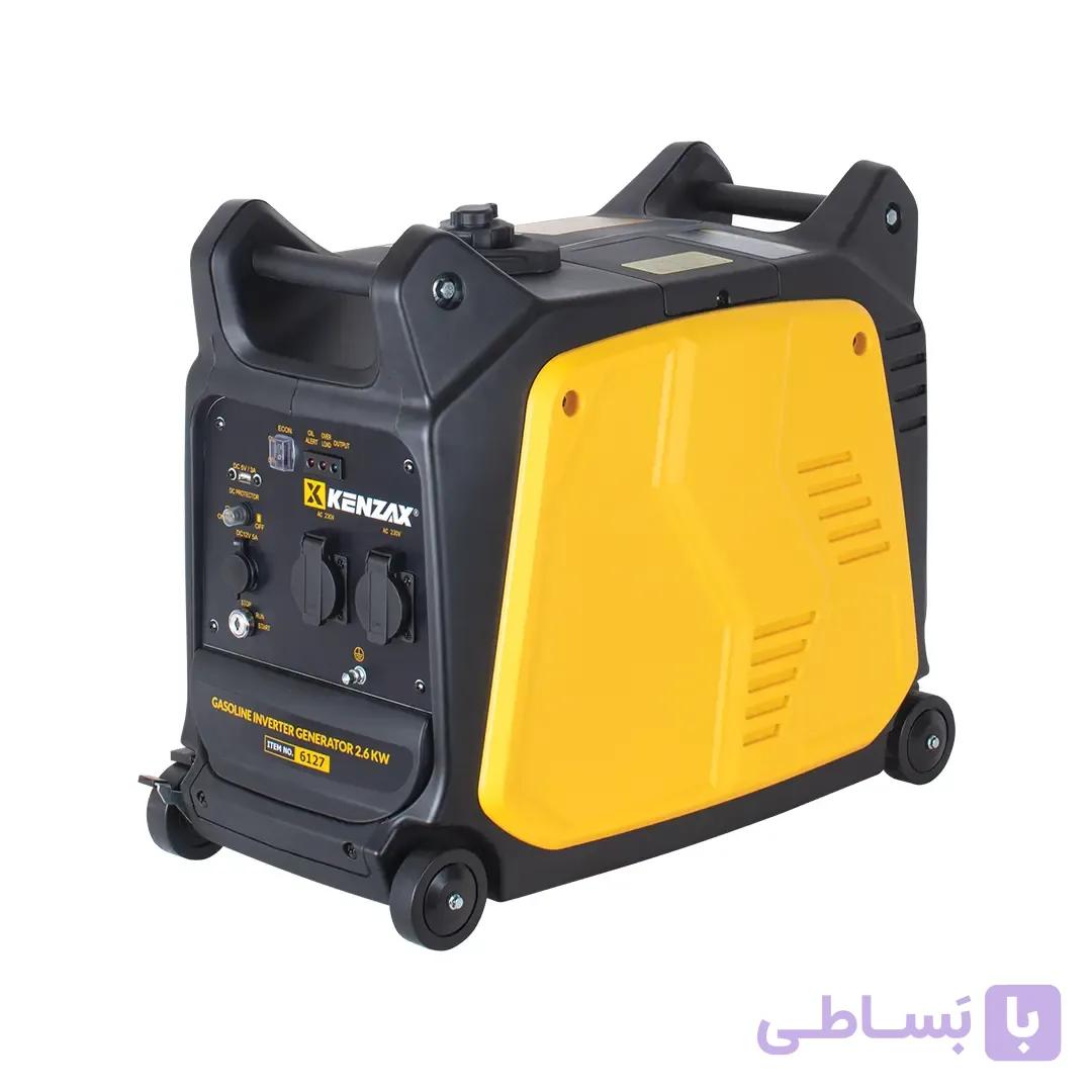 موتور برق اینورتر سایلنت 2600 وات استارتی ریموت‌دار چرخ‌دار کنزاکس مدل 6127 — تصویر 1