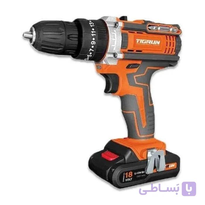 دریل پیچ گوشتی شارژی براشلس 16.8 ولت 10 میلی‌متر تیگران مدل TG-3516 — تصویر 1