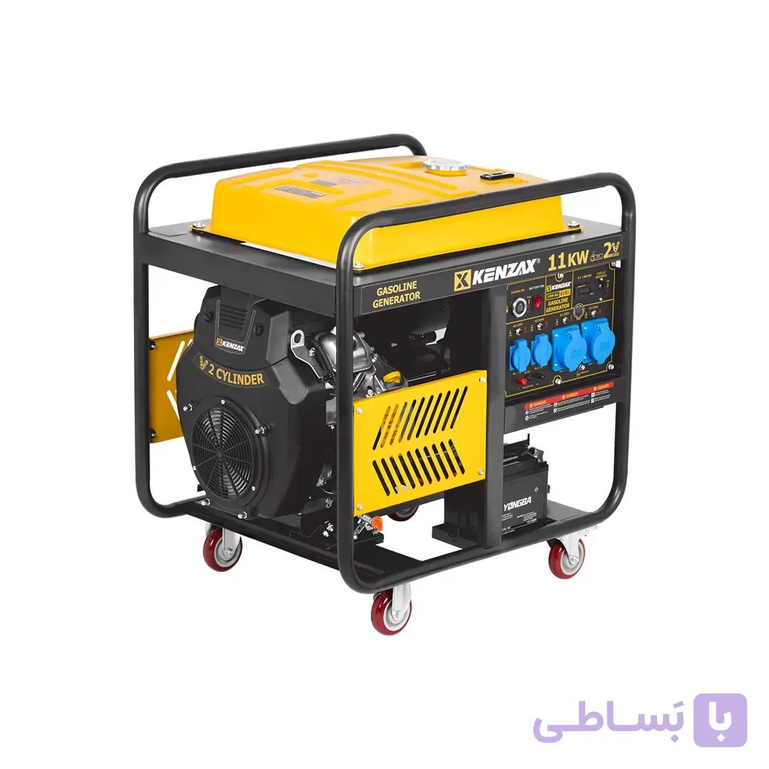 موتور برق 11000 وات دو سیلندر استارتی ریموت‌دار با پورت ATS کنزاکس مدل 6191P — تصویر 1