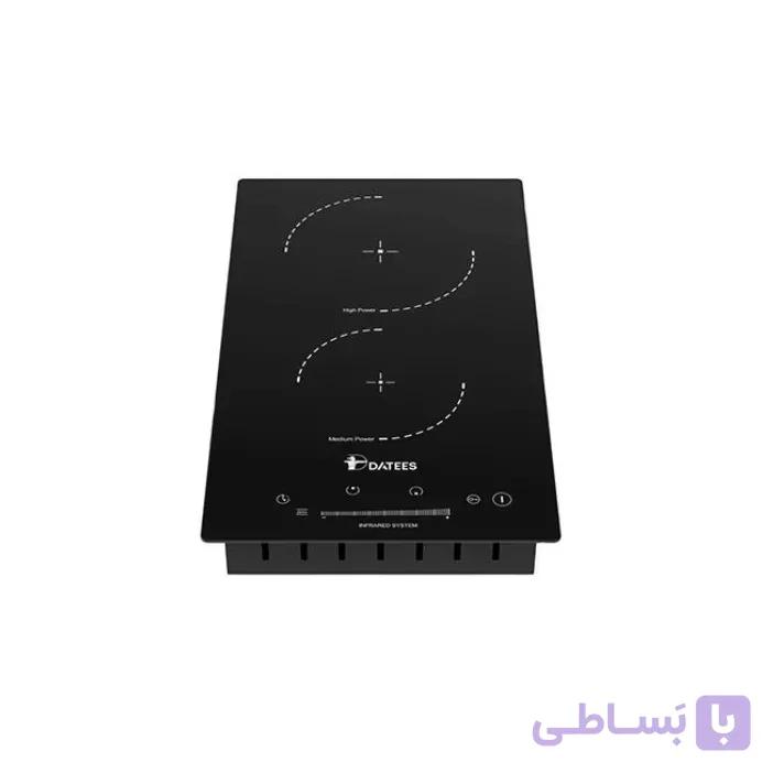 اجاق برقی صفحه ای شیشه ای دو المنت داتیس مدل DGE 252 — تصویر 1