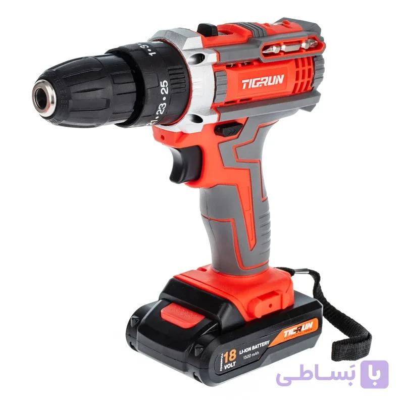 دریل پیچ گوشتی شارژی 18 ولت تیگران مدل TG-3018 — تصویر 1