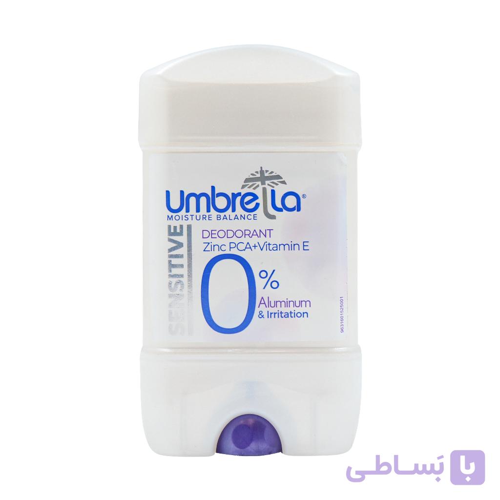 استیک خوشبو کننده بدن (0% آلومینوم) آمبرلا 75 میلی لیتری (سفید) — تصویر 1
