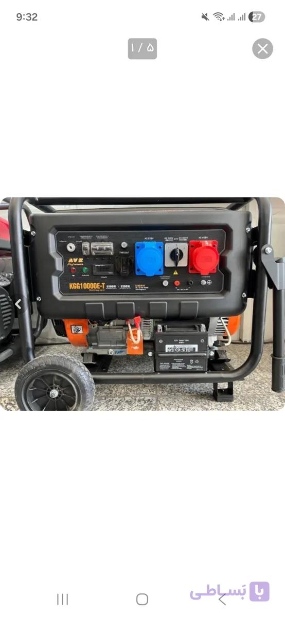 موتور برق بنزینی کینگ وی KGG10000E-T ظرفیت ۸.۵ کیلووات — تصویر 1