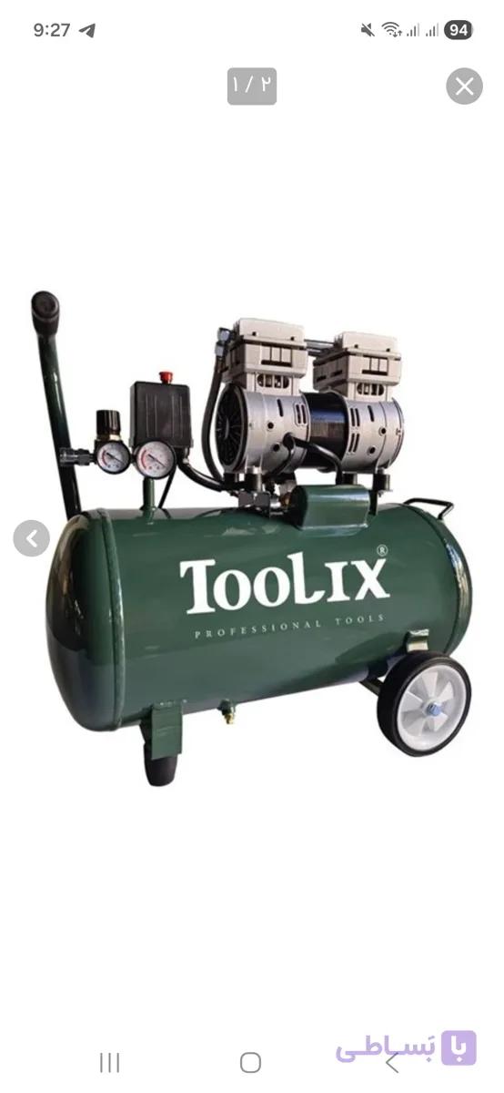 کمپرسور هوا تولیکس مدل TX-2850S ظرفیت ۵۰ لیتری بدون روغن سایلنت — تصویر 1