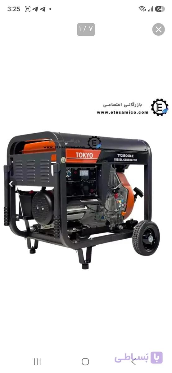 موتور برق توکیو 8 کیلو وات دیزلی مدل TY21500D- — تصویر 1