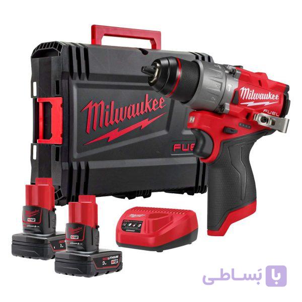 دریل چکشی 12 ولت شارژی میلواکی مدل M12FPD2-202X — تصویر 1
