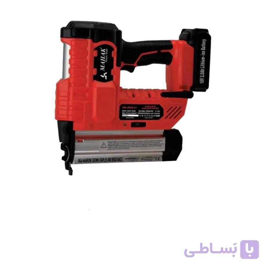 منگنه و میخکوب شارژی براشلس محک مدل SN-4050 Li (با باتری 4MA آمپر 20 ولت و شارژر) — تصویر 1