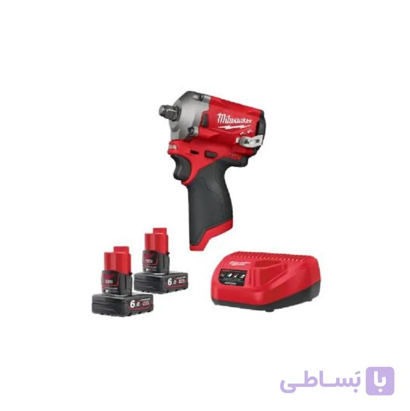 آچار بکس 1/2 اینچ 12 ولت شارژی میلواکی مدل M12FIWF12-0 (همراه با باتری و شارژر) — تصویر 1
