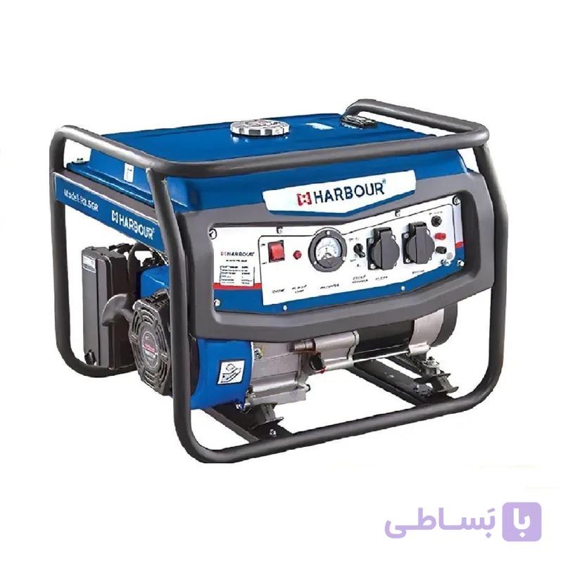 موتور برق بنزینی-استارتی (چرخ دار) 6500 وات هاربر مدل H6.5GR