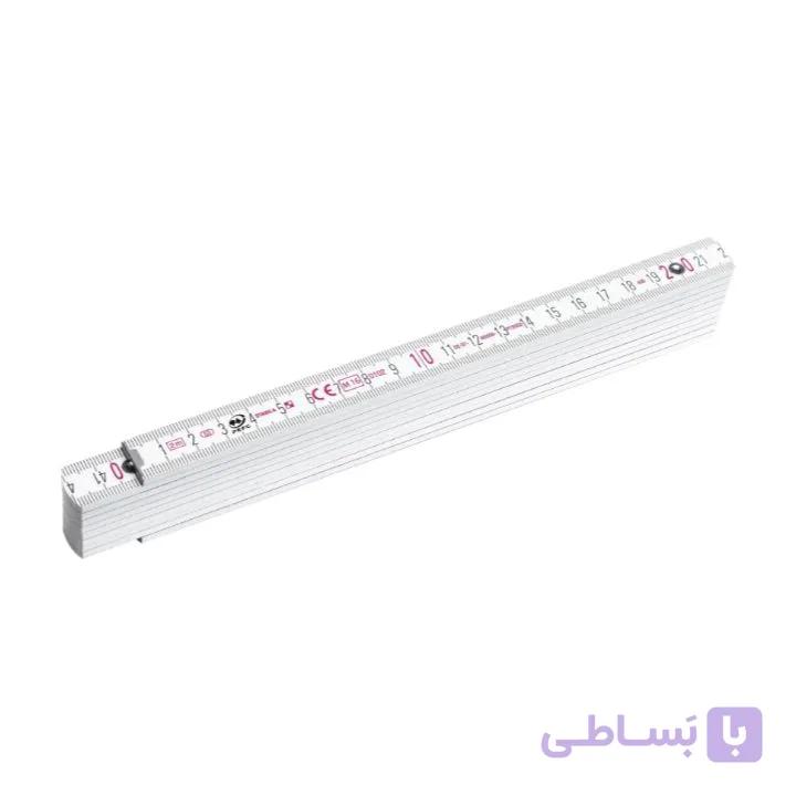 متر چوبی تاشو 2 متری زاویه دار استبیلا مدل 400 W — تصویر 1