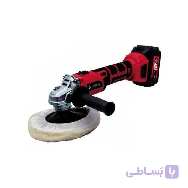 پولیش 180 میلیمتر 20 ولت شارژی براشلس محک مدل BAP-180 KIT با کیف — تصویر 1