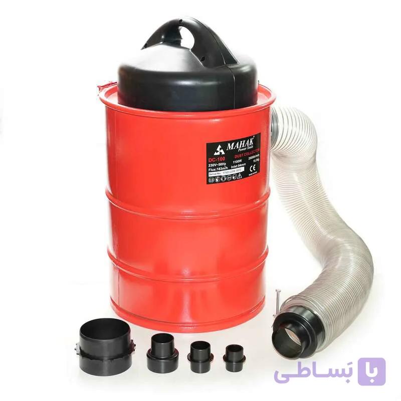 مکنده ۱۰۰ میلیمتر 1100وات محک با مخزن فلزی محک مدل DC-100
