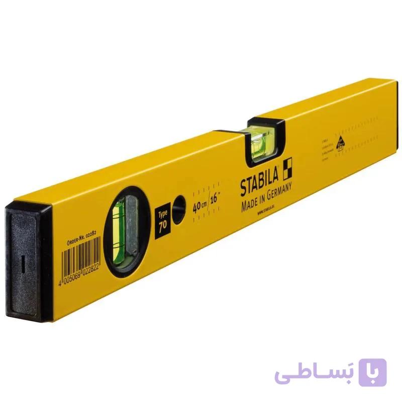 تراز ساختمانی دو حبابه 50 سانتی متر استبیلا مدل 70 — تصویر 1
