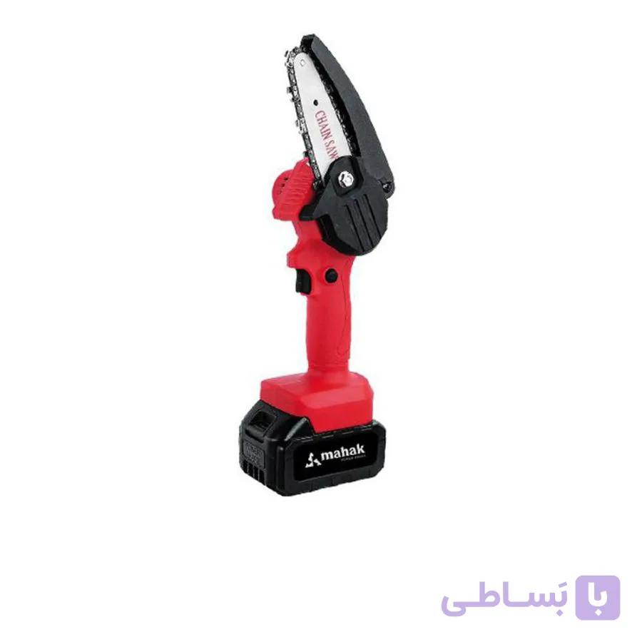 مینی اره زنجیری شارژی با کیف محک مدل  MCS-110 Li kit (همراه 2 باتری 2 آمپر 20 ولت و آداپتور)