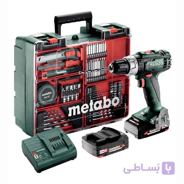دریل شارژی ظرفیت 2 آمپر متابو مدل BS 18 Set