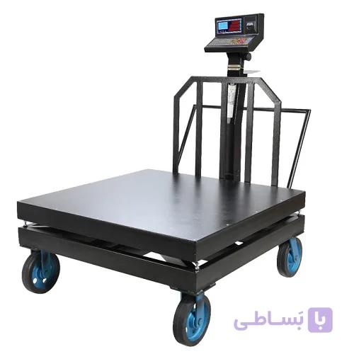 باسکول صنعتی محک 2 تن مدل 13000 پلاس چاپگردار با سینی گالوانیزه 120×120